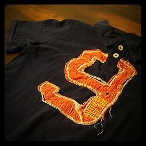 Boys distressed polo